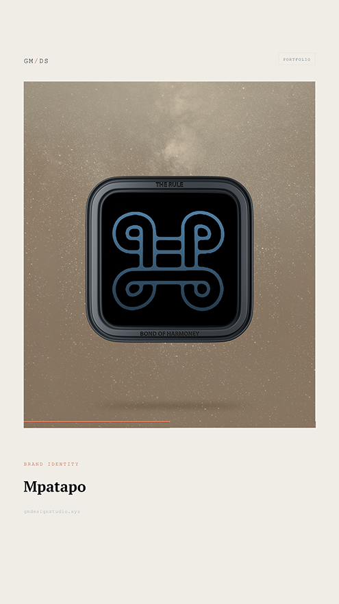 Mpatapo Adinkra symbol digital artwork