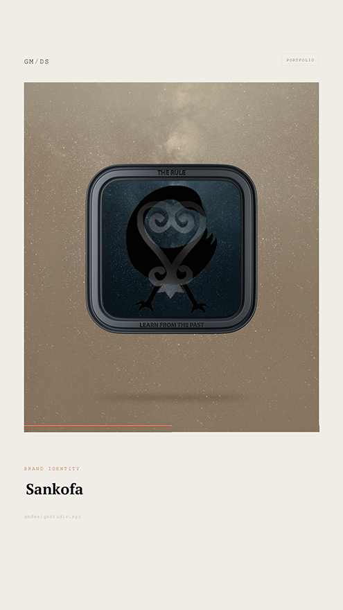 Sankofa Adinkra symbol digital artwork